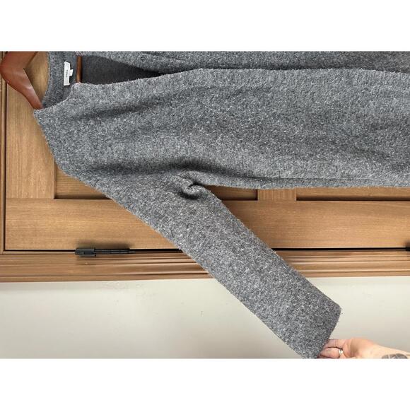 VINCE Wool/ Alpaca Blend Textured Soft Sculpted Car Coat Heather Gray size Small - Picture 3 of 15